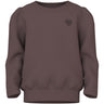 Name It Peppercorn Heart Embroidery Nmfvima Ls Nreg Sweat Bru