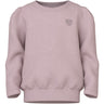 Name It Burnished Lilac Heart Embroidery Nmfvima Ls Nreg Sweat Bru