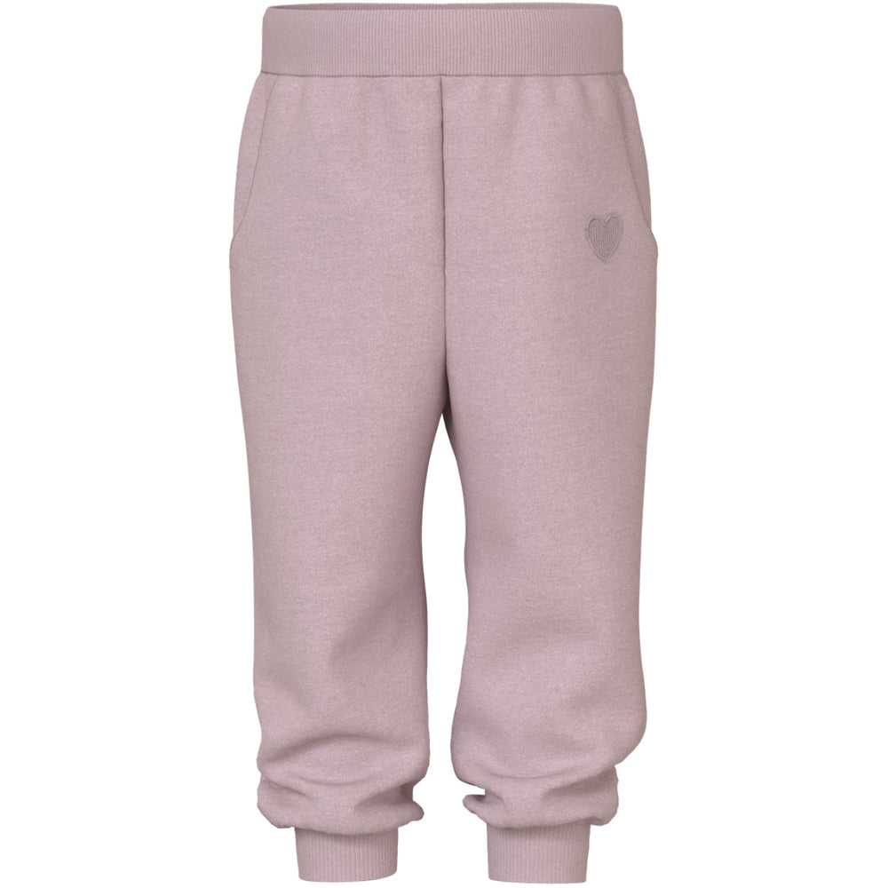 Name It Burnished Lilac Heart Embroidery Nmfvima Nreg Swe Pants Bru