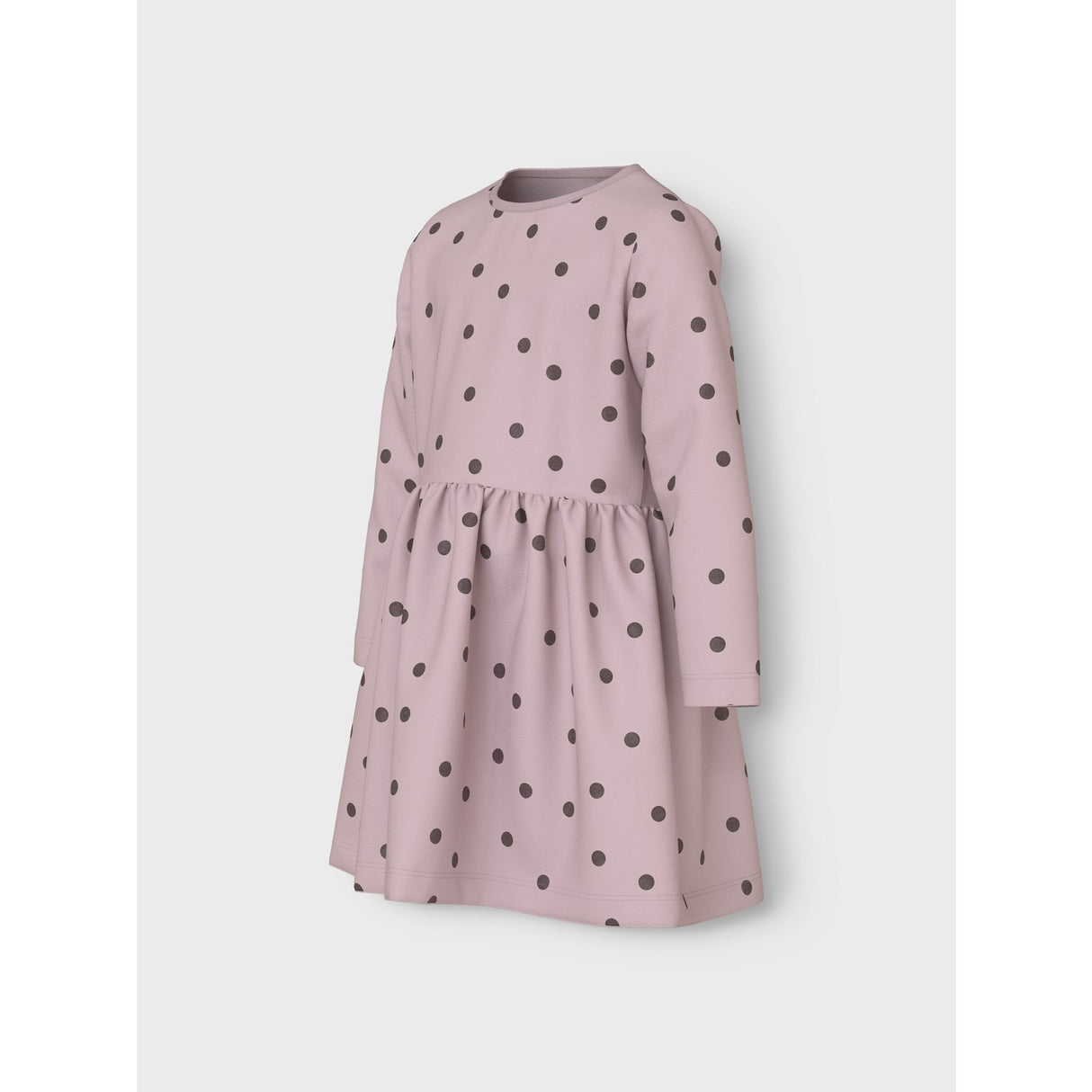 Name It Burnished Lilac Peppercorn Dot Nmfvivian Ls Dress