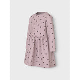 Name It Burnished Lilac Peppercorn Dot Nmfvivian Ls Dress