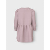 Name It Burnished Lilac Heart Embroidery Nmfvima Ls Swe Dress Bru