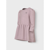 Name It Burnished Lilac Heart Embroidery Nmfvima Ls Swe Dress Bru