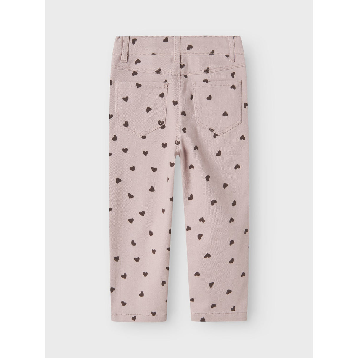Name It Burnished Lilac Heart Nmfrose Straight Aop Twill Pants 7218-Yf