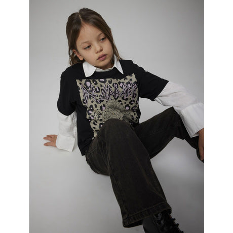 Name It Black Nkfsuri Defleppard Ss Nreg Top Box Unv