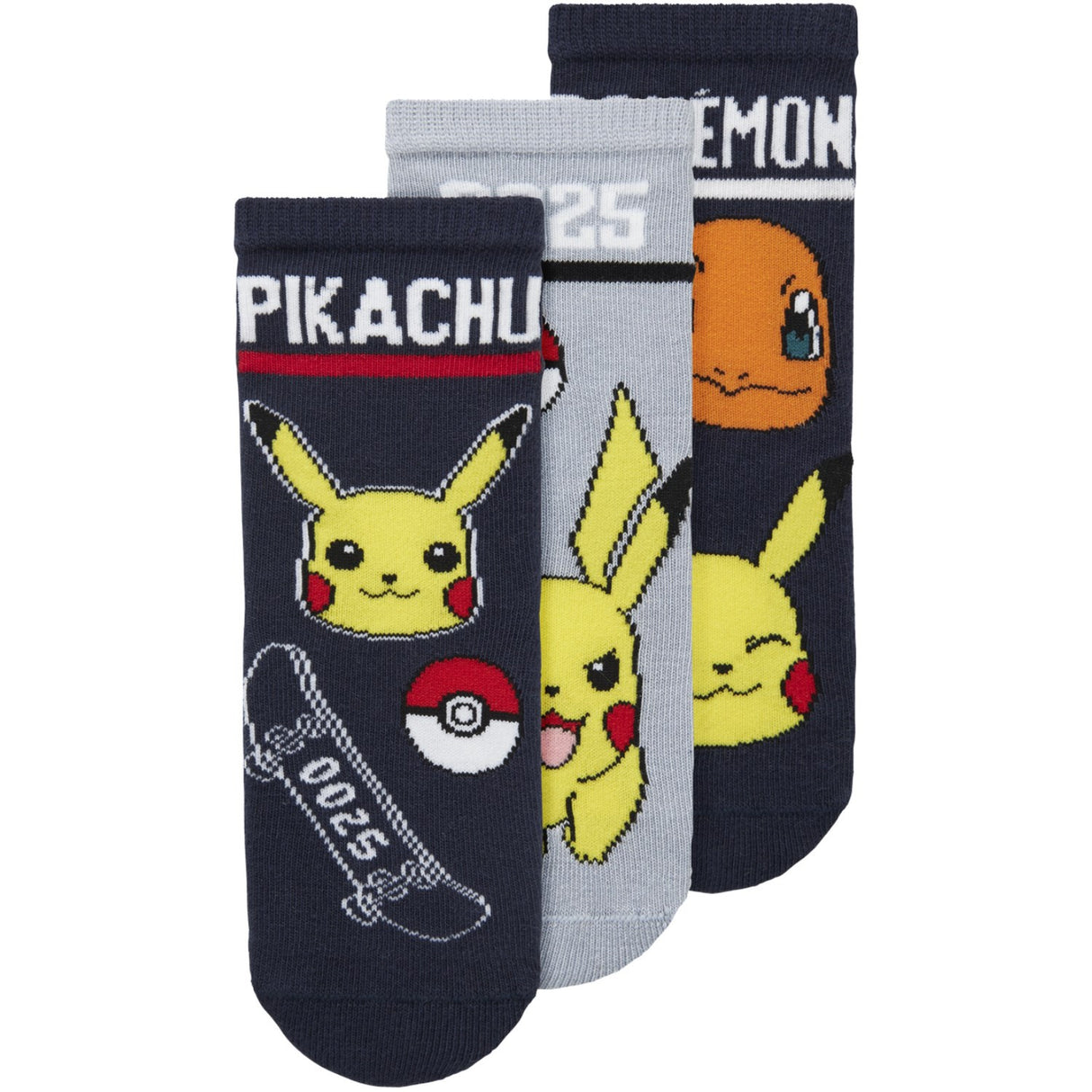Name It Navy Blazer Nmmsantiago Pokemon 3-Pack Socks Sky