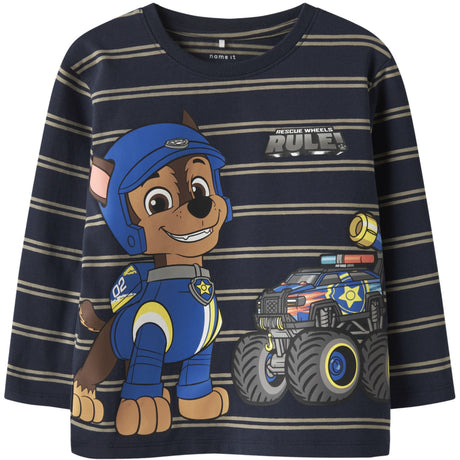 Name It Navy Blazer Nmmsofus Paw Ls Nreg Top Box Cplg