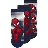 Name It Navy Blazer Nmmadus Spider 3-Pack Socks Mar