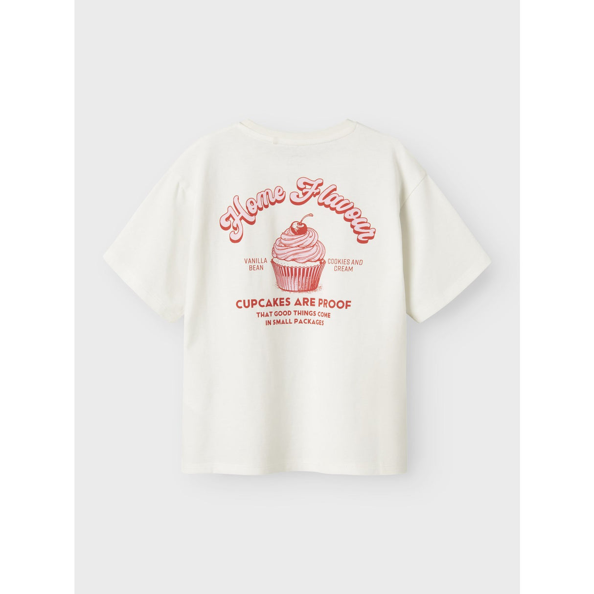 Name It Cloud Dancer Red Alert Nkfneata Ss Nreg Top