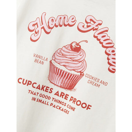 Name It Cloud Dancer Red Alert Nkfneata Ss Nreg Top