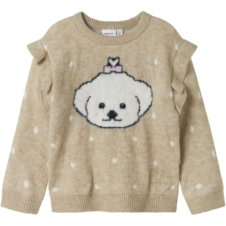 Name It Island Fossil Nmfnede Ls Knit