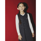 Name It Dark Grey Denim Nkfmonala Sl Loose Dress 8810-Im O