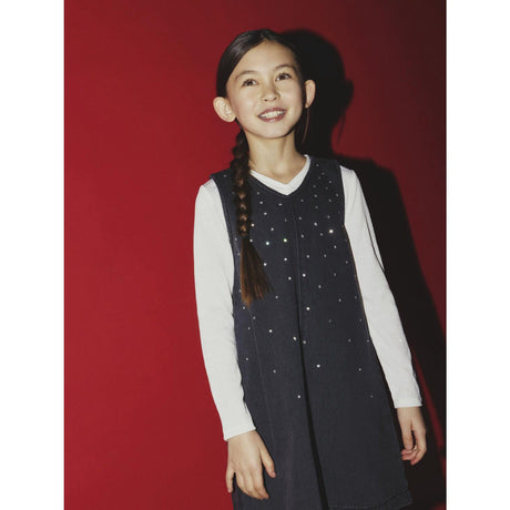 Name It Dark Grey Denim Nkfmonala Sl Loose Dress 8810-Im O