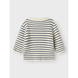 Name It Insignia Blue Cloud Dancer Nbmostripe Ls Knit