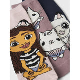 Name It Burnished Lilac Nmfsesara Gabby 3-Pack Socks Sky