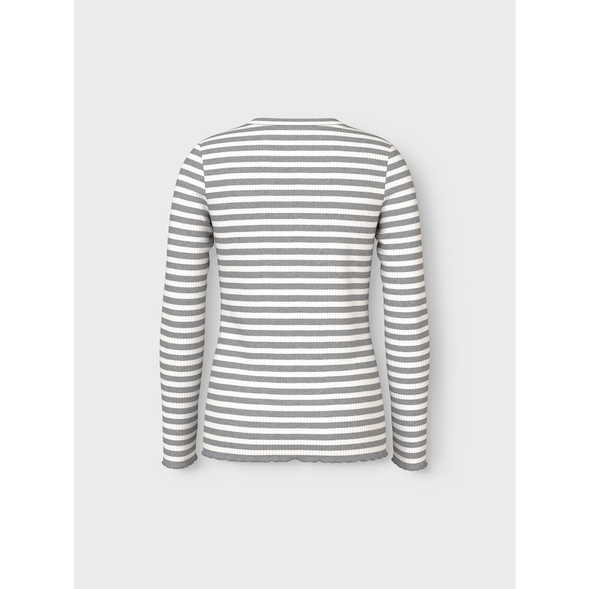 Name It Grey Melange Cloud Dancer Nkfvemma Ls Slim Top