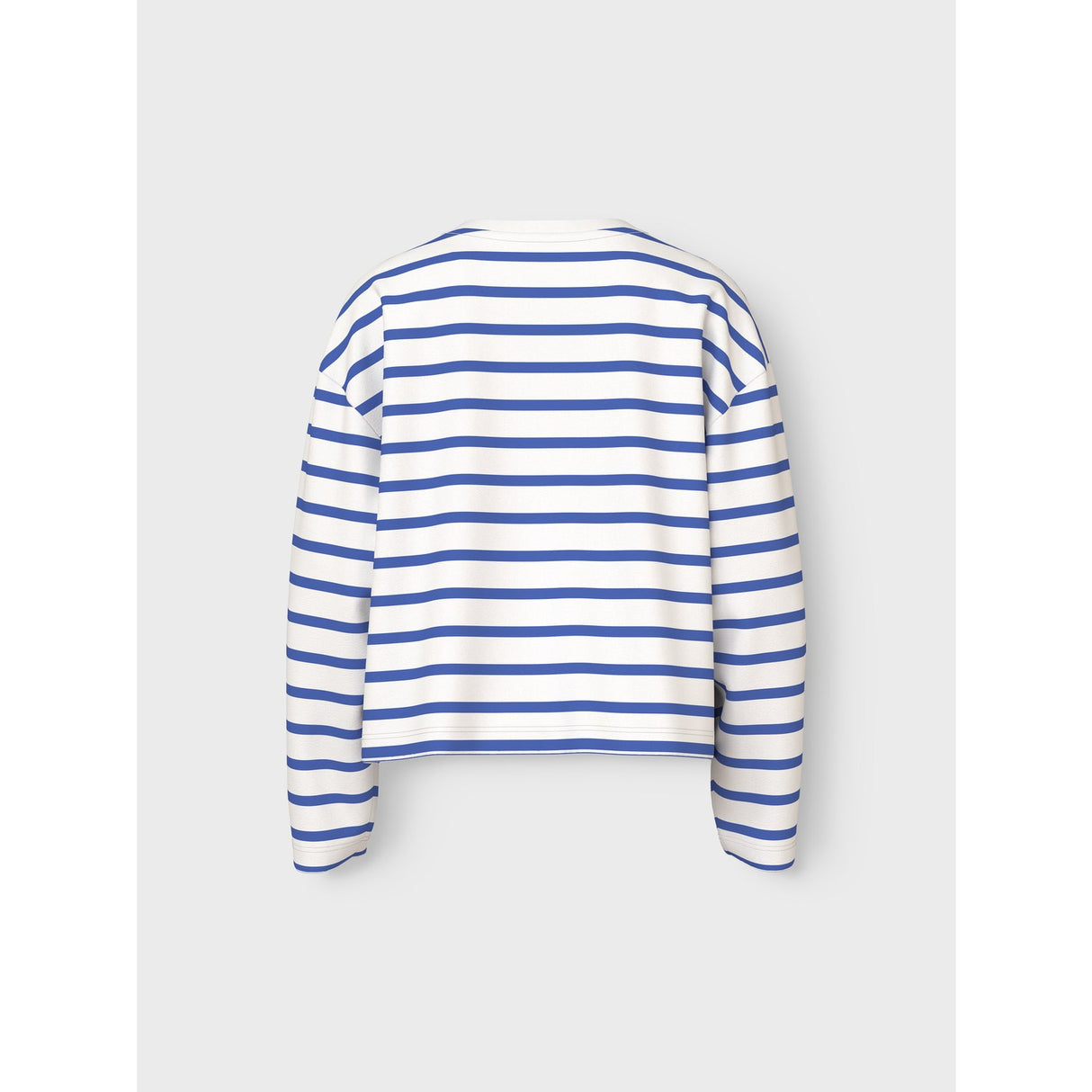 Name It Cloud Dancer Amparo Blue Stripe Nkfvita Ls Short Rlx Top
