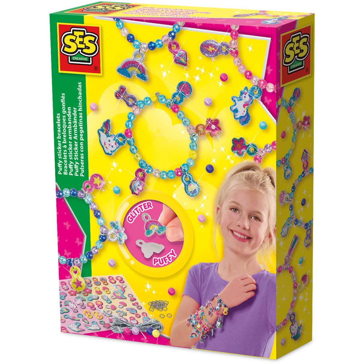SES Creative Make Your Own Bracelet Puffy Stickers