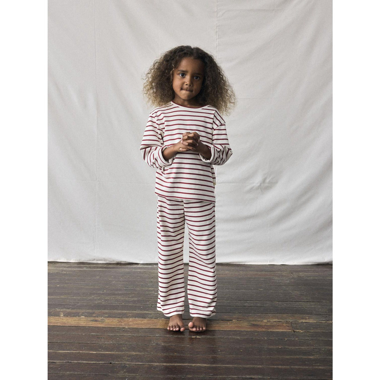 Lil'Atelier Turtledove Red Dahlia Nmflimia Wide Pants Lil