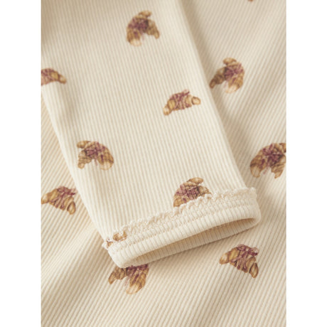 Lil'Atelier Turtledove Croissant Nmflavo Egi Ls Slim Top Lil