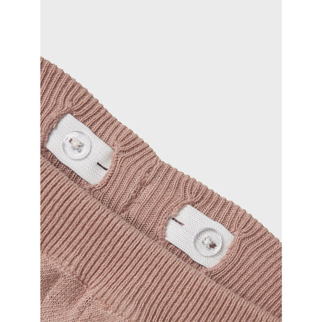 Lil'Atelier Misty Rose Nmflulio Wide Knit Ancle Pants Lil