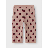 Lil'Atelier Misty Rose Nmflulio Wide Knit Ancle Pants Lil