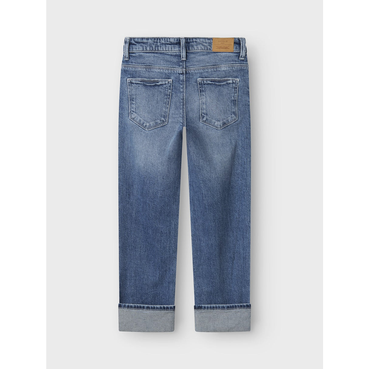 Name It Medium Blue Denim Nkfrose Straight Fold Jeans 4224-Az Noos