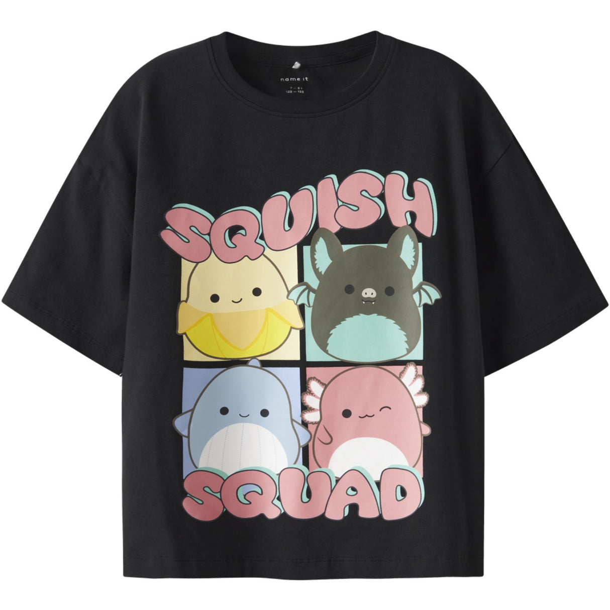 Name It Black Nkfjixera Squish Ss Rlx Top Box Bfu