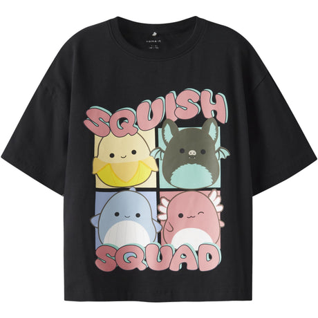 Name It Black Nkfjixera Squish Ss Rlx Top Box Bfu