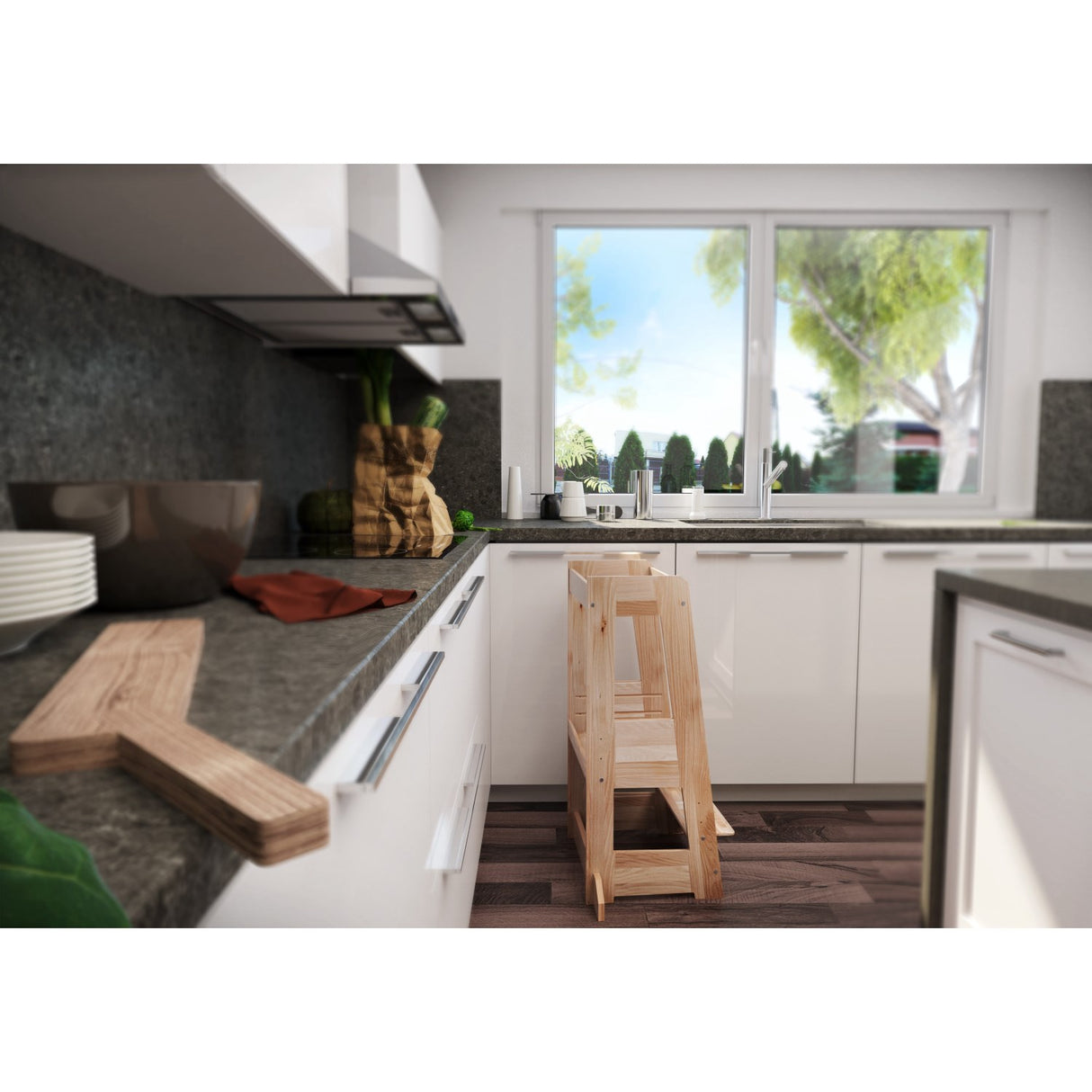 tiSsi® Nature Felix Learning Tower Solid Beech