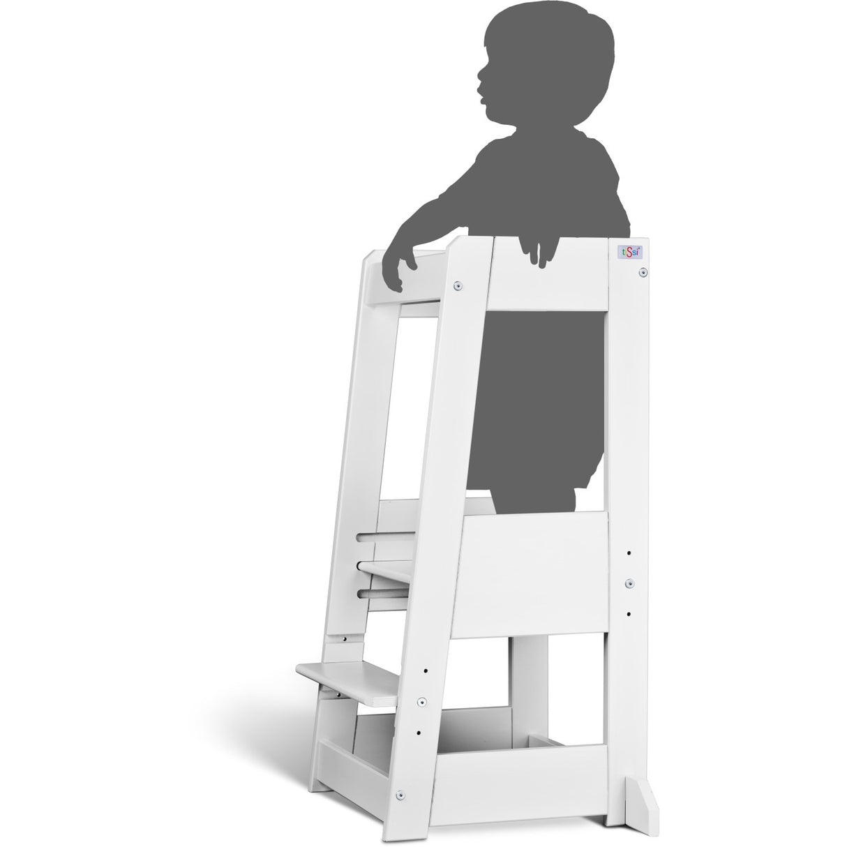 tiSsi® White Laquer Felix Learning Tower Solid Beech