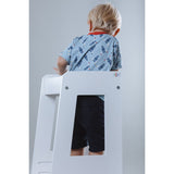 tiSsi® White Laquer Felix Learning Tower Solid Beech