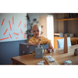 tiSsi® Stormy Grey Laquer Felix Learning Tower Massiv Beech