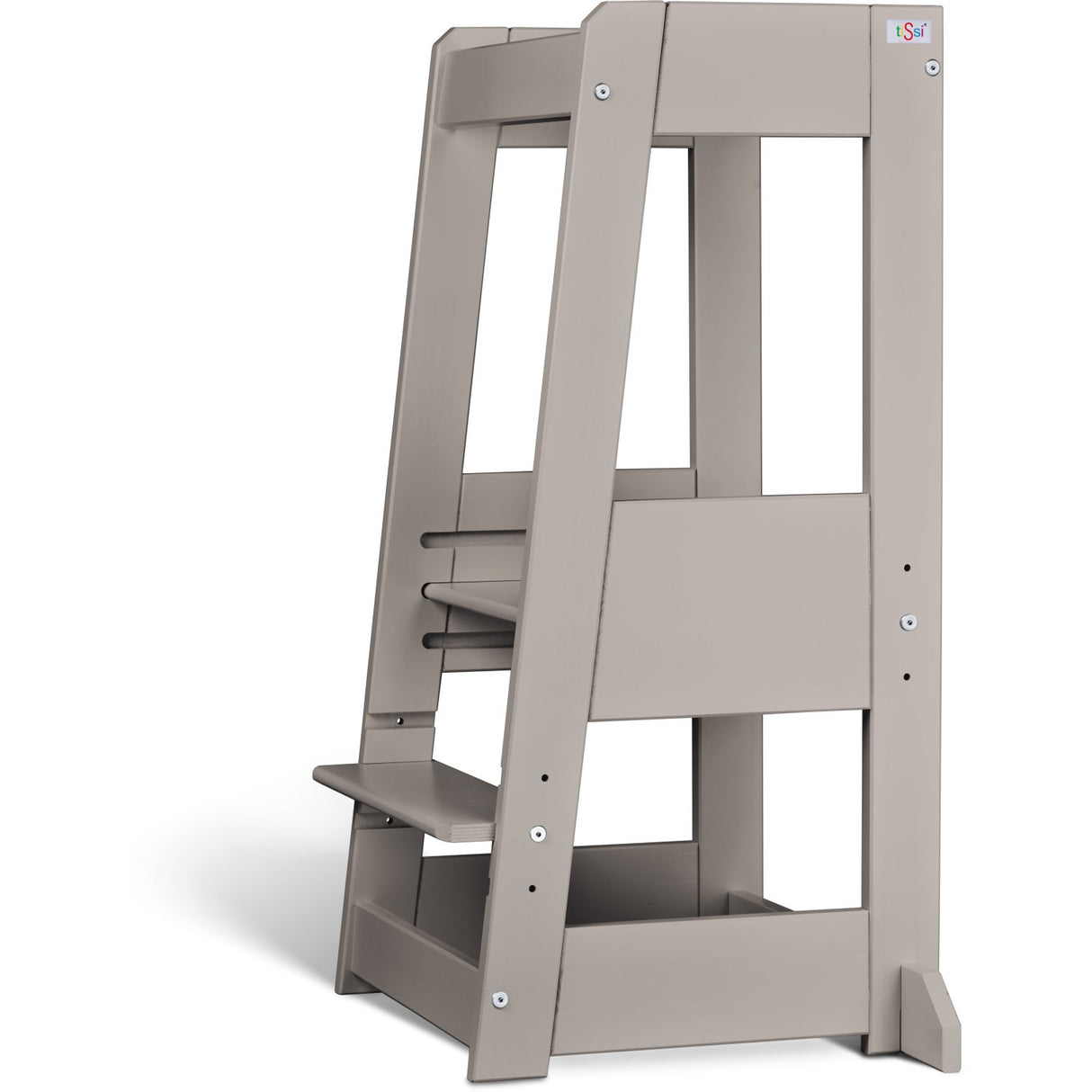 tiSsi® Stormy Grey Laquer Felix Learning Tower Massiv Beech
