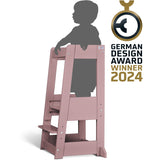 tiSsi® Oriental Rosa Laquer Felix Learning Tower Solid Beech