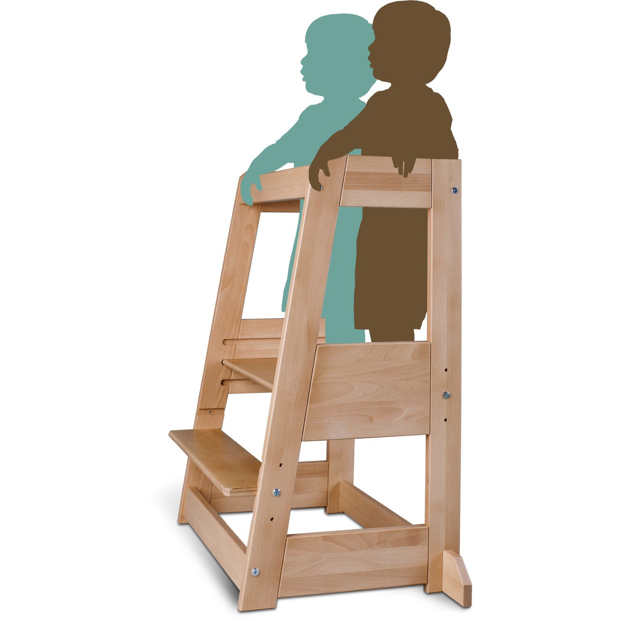 tiSsi® Nature Felix Tvillinge Learning Tower Massiv Beech