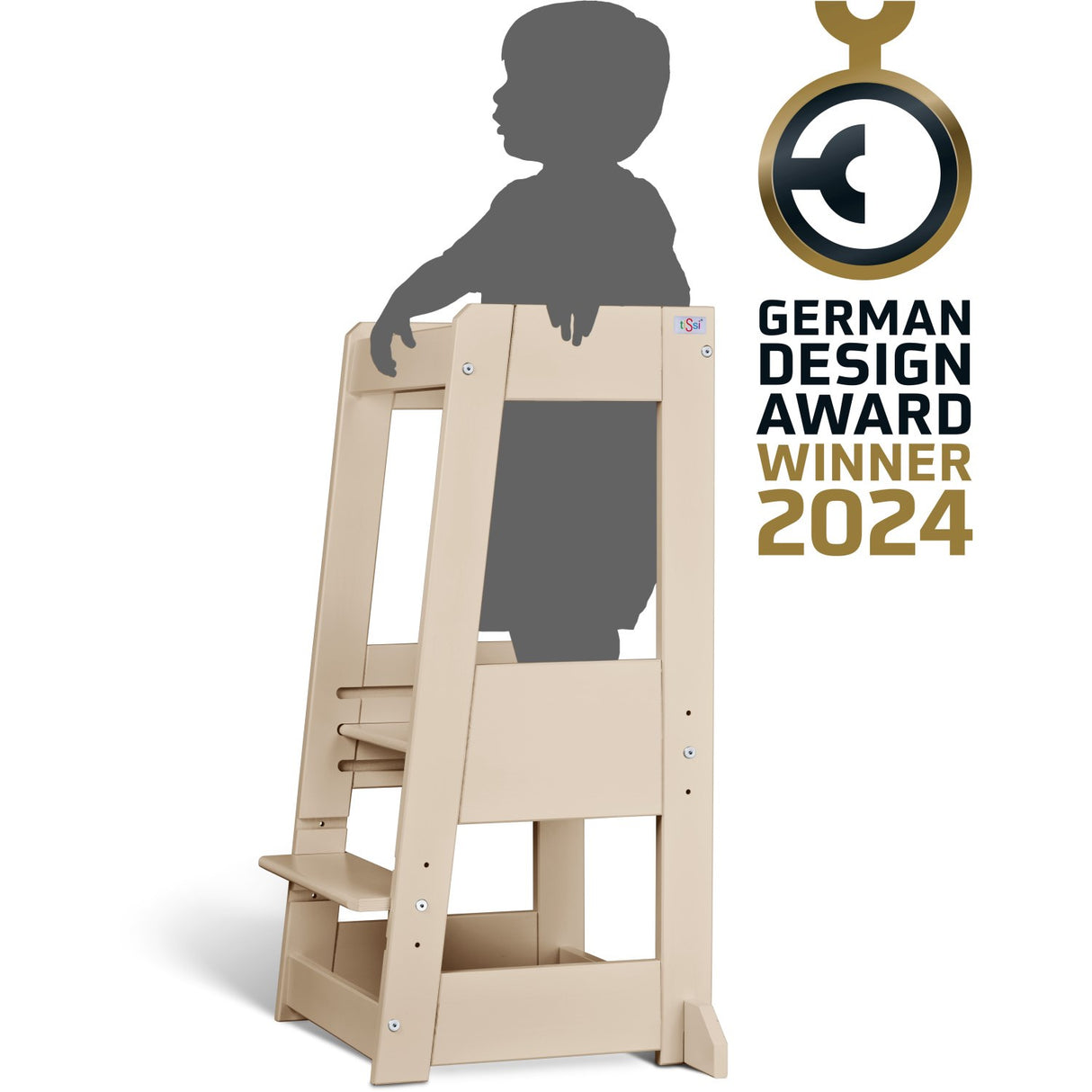 tiSsi® Cashmere Lak Felix Learning Tower Massiv Beech