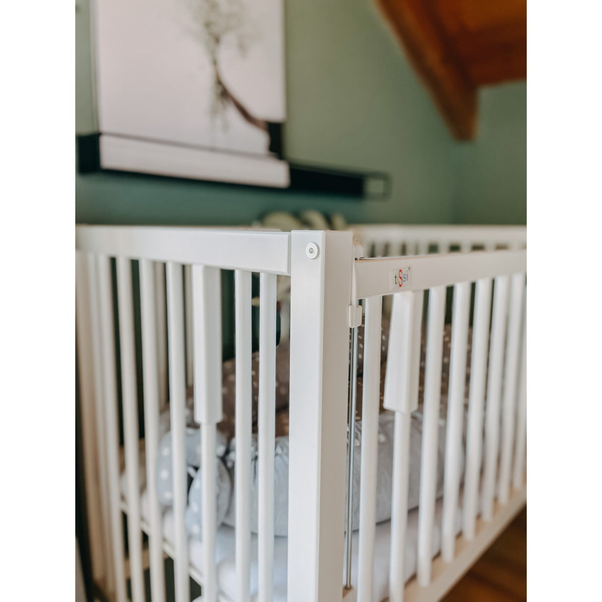 tiSsi® White Laquer Maxi Barneseng Massiv Beech