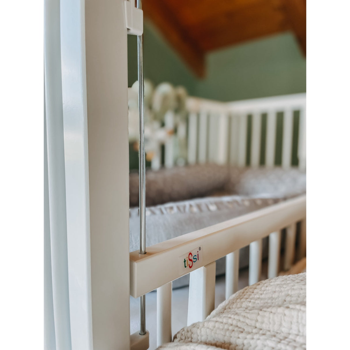 tiSsi® White Laquer Maxi Barneseng Massiv Beech