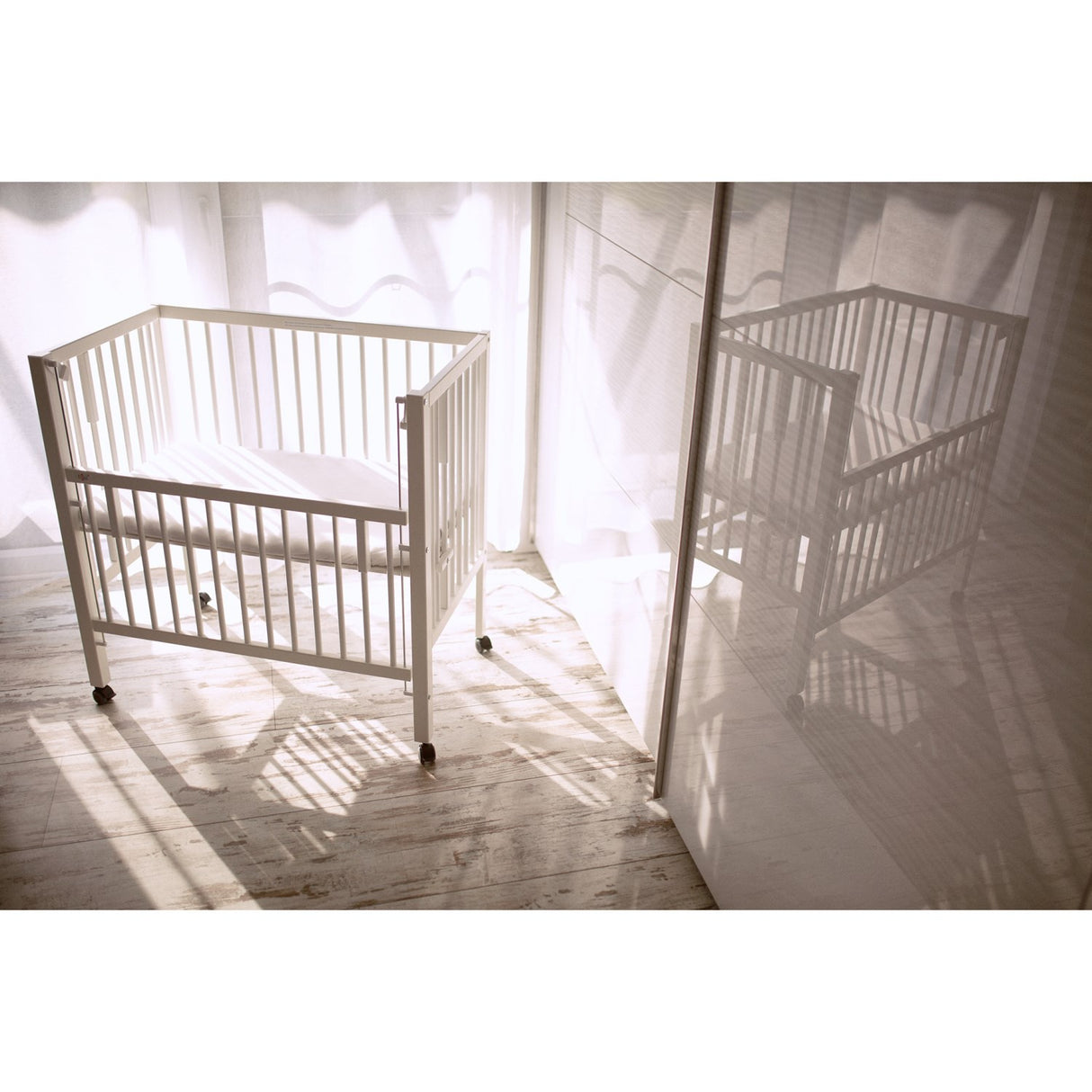 tiSsi® White Laquer Sophie Barneseng Massiv Beech