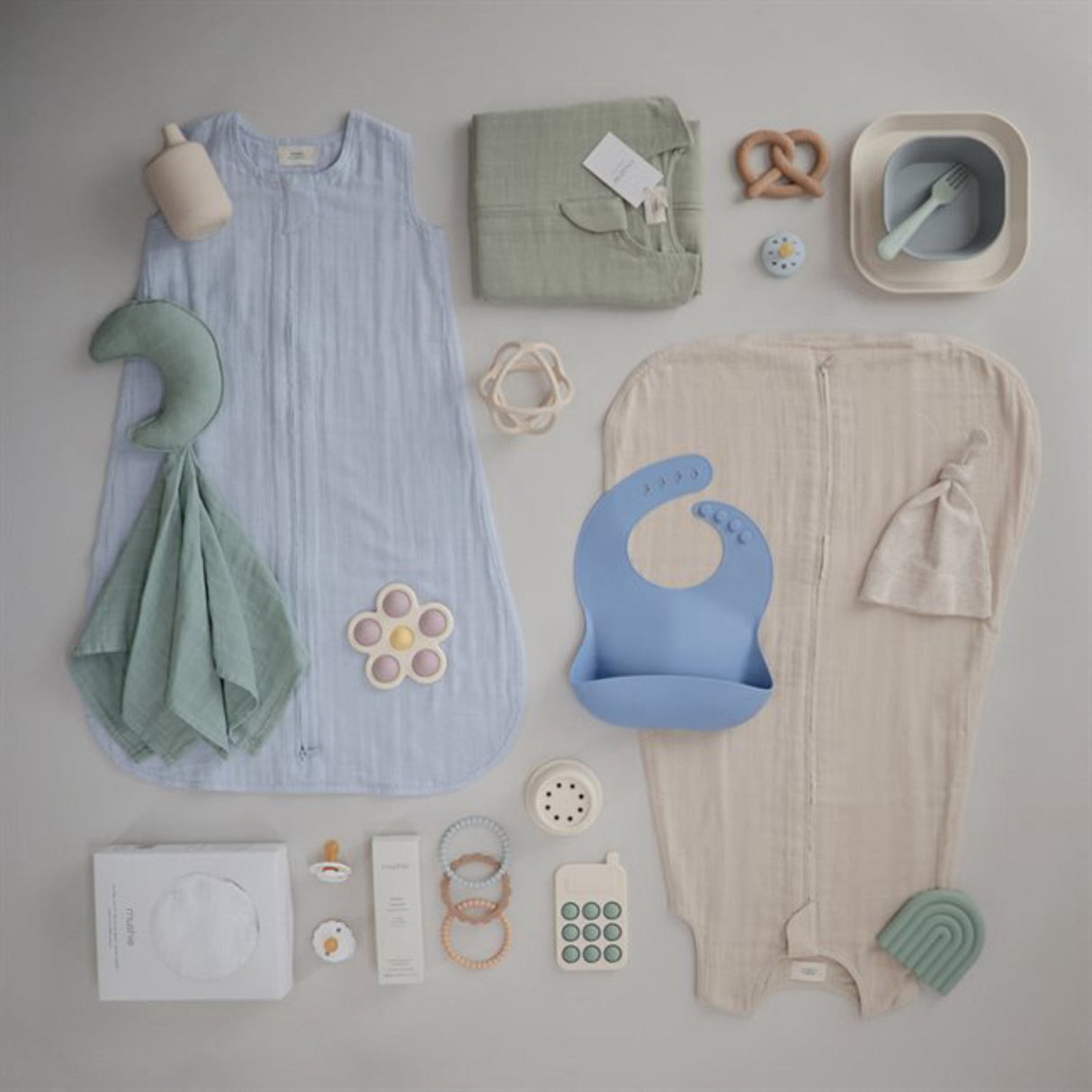 Mushie Blush Muslin Sleep Bag