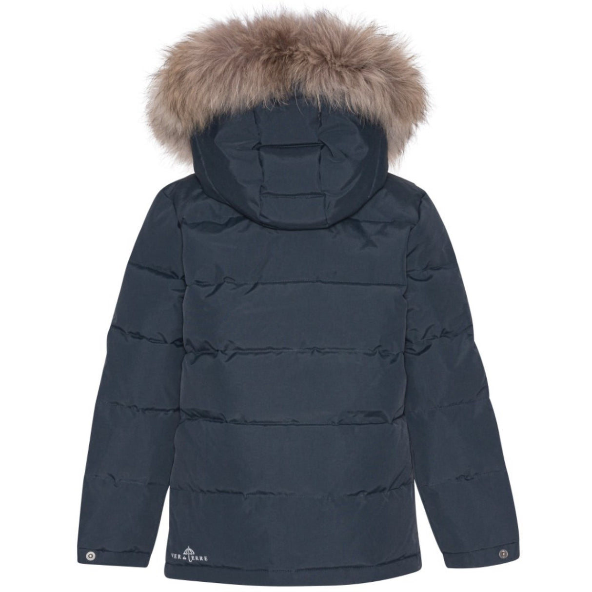 Ver De Terre 600 Navy Down Jacket W/Fur