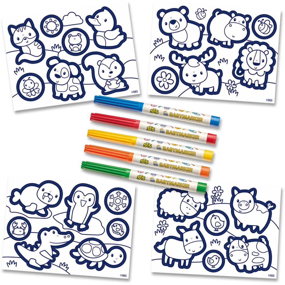 First Coloring Sticker Buy SES Creative My First Coloring Stickers | Luksusbaby – Luksusbaby KR