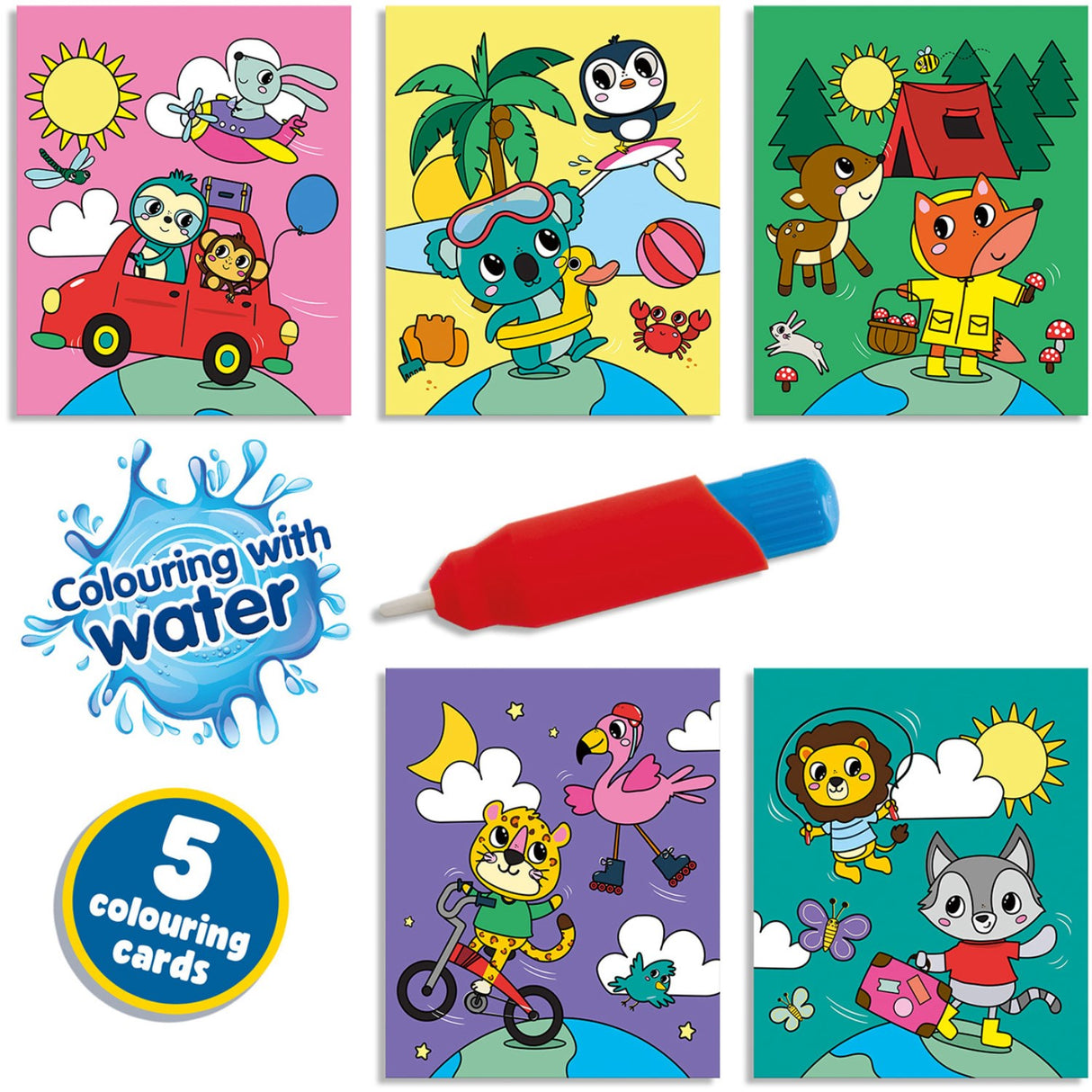 SES Creative Coloring With Water Travel Coloring Book