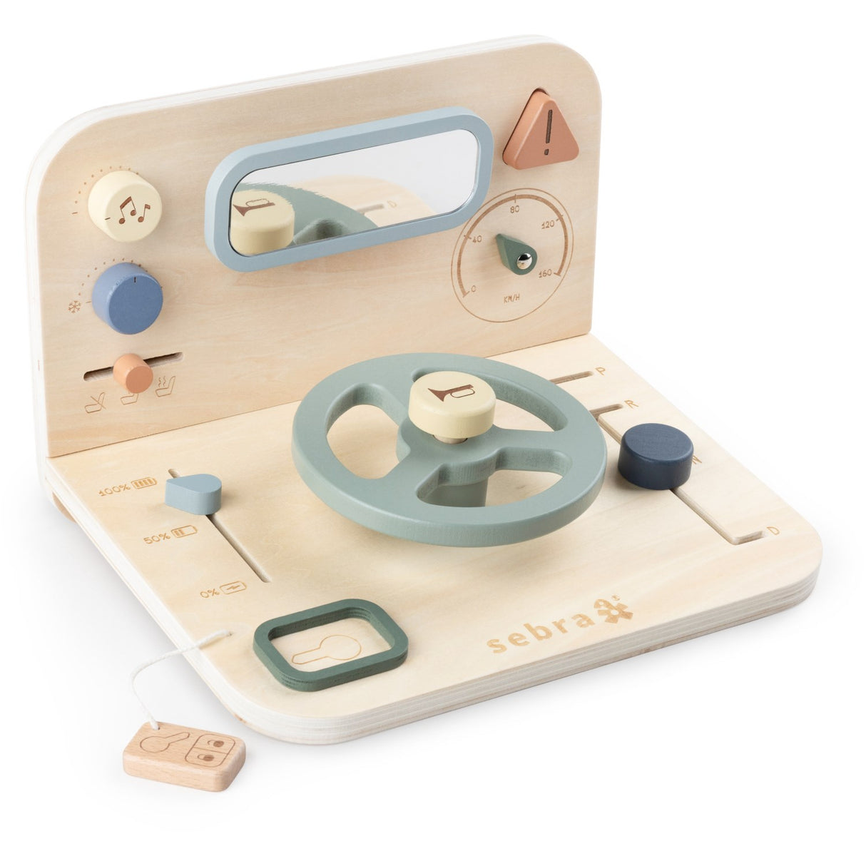 Sebra Wooden Activity Panel Car
