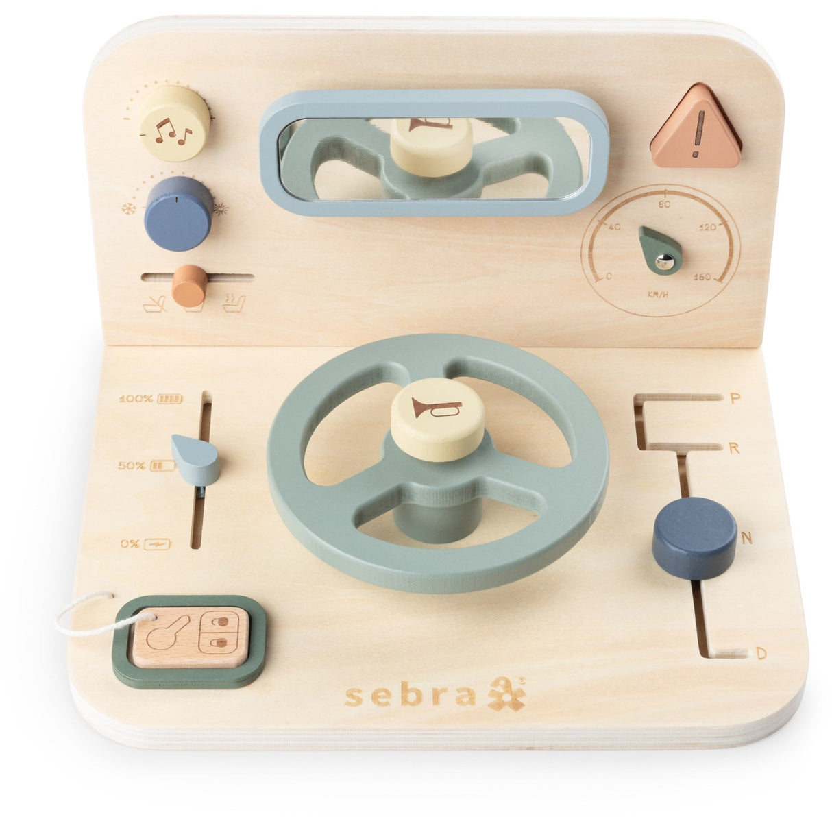 Sebra Wooden Activity Panel Car