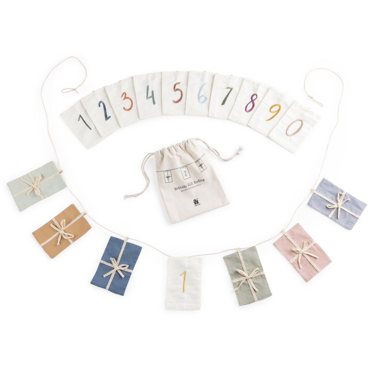 Sebra Birthday Bunting Gifts Numbers