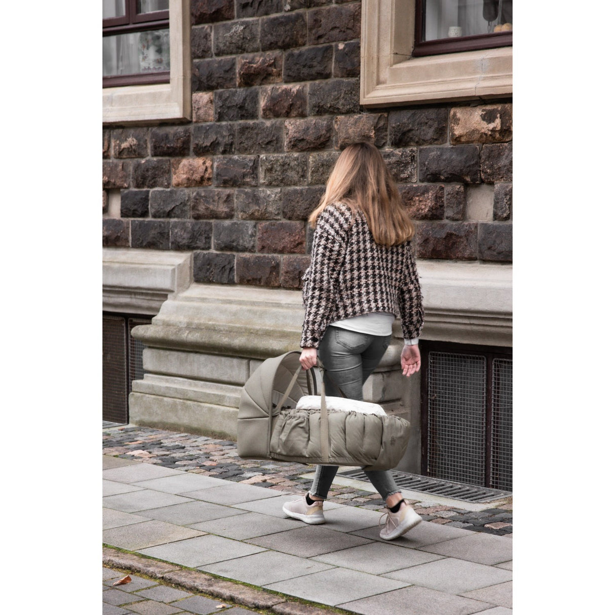 Sebra Dark Olive Hood For 3-In-1 Baby Nest