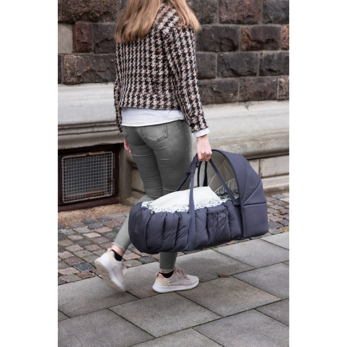 Sebra Blue Olive Hood For 3-In-1 Baby Nest