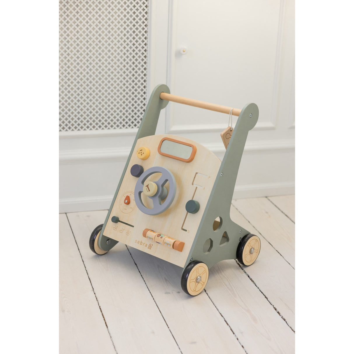 Sebra Wooden Activity Walker Car